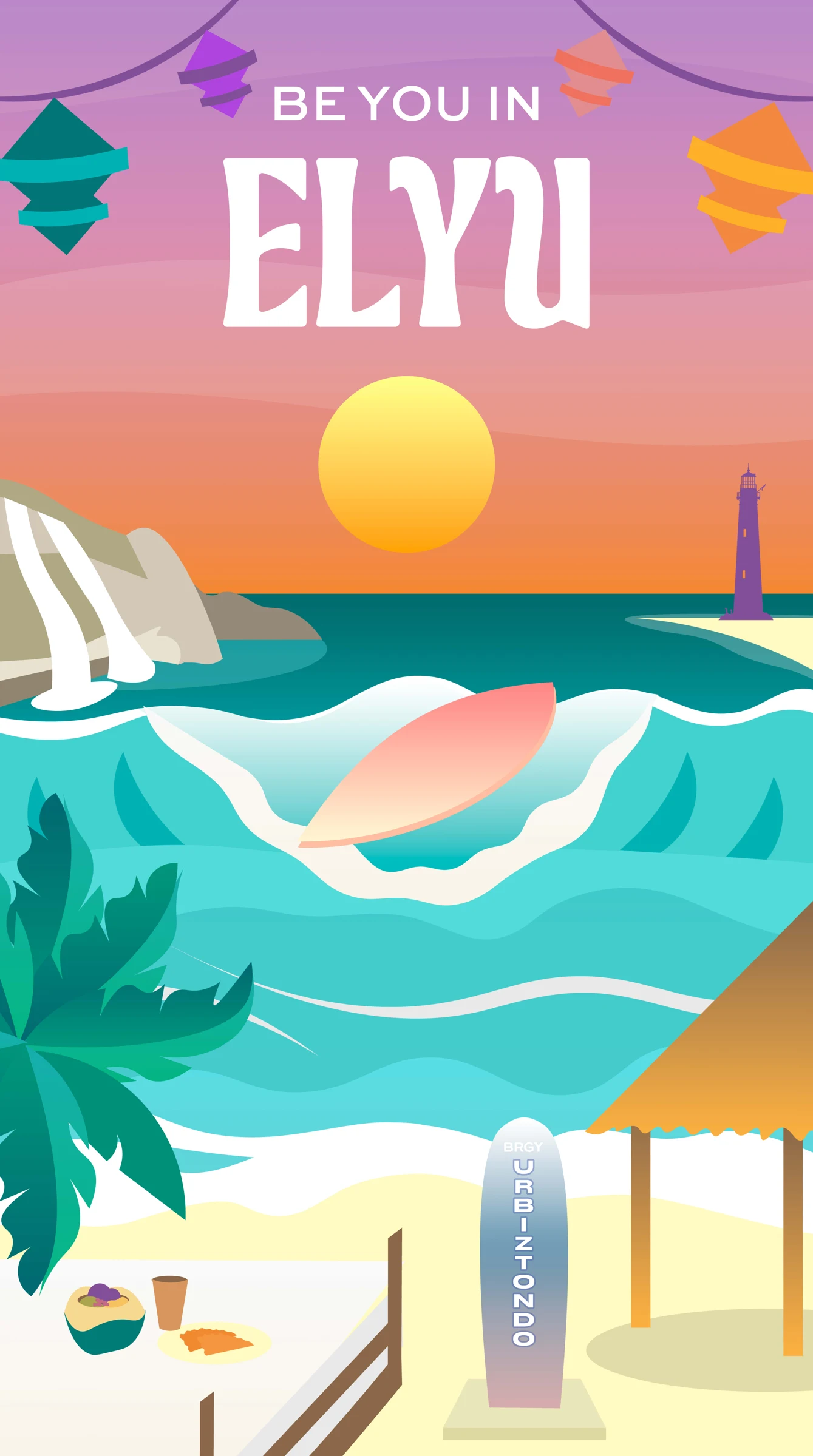 Complete La Union Islas Filipinas towel artwork